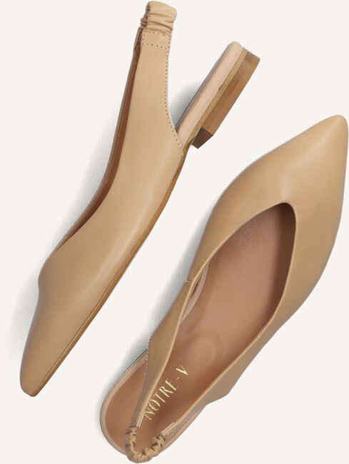 Bruine NOTRE-V Ballerina's 49136 Bruine NOTRE-V Ballerina's 49136 - large