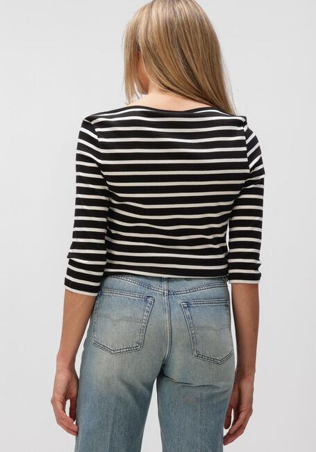 Zwarte TOMMY HILFIGER Top SLIM CODY BOAT-NK 3/4SLV - large