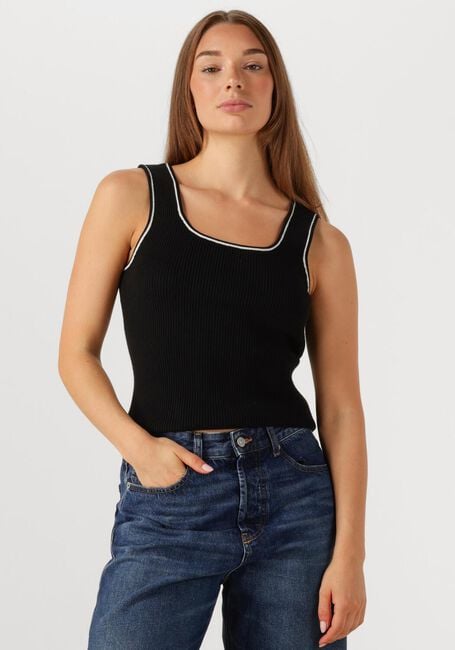 Zwarte SELECTED WOMEN Top SLFKAMMA JENNY SL KNIT TOP - large