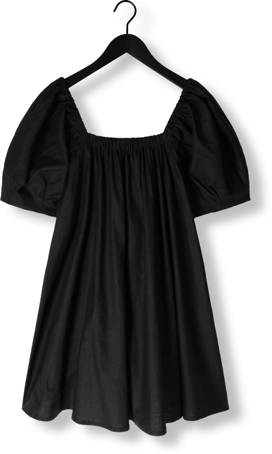 GESTUZ Dames Jurken Elarahgz Linen Short Dress Zwart