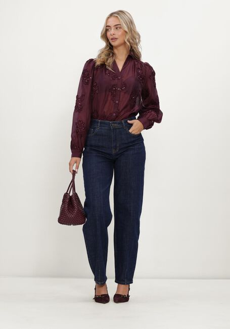 Bordeaux NUKUS Blouses ANTONELLA BLOUSE PAILLET FLOWER: - large