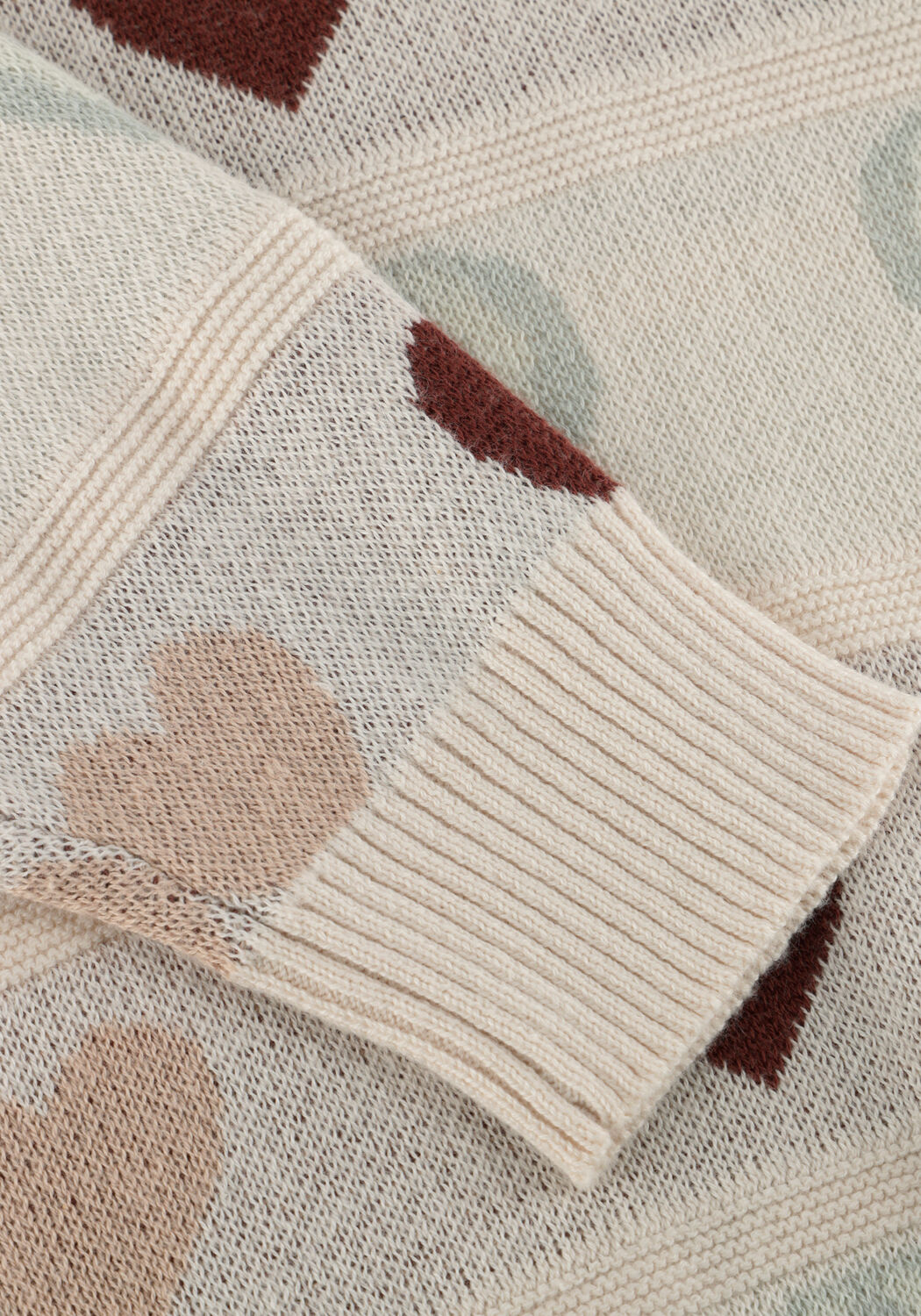 Ecru LIL' ATELIER Trui NMFLAMAI KIS LS KNIT LIL - large