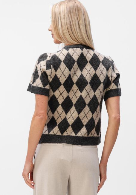 Multi NEO NOIR Vest ALLESTAR CHECK KNIT CARDIGAN - large