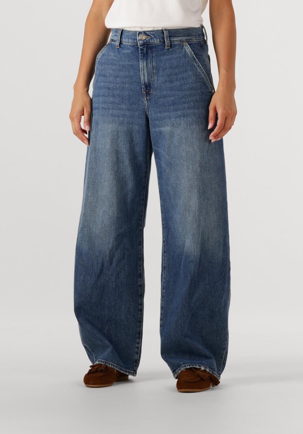 7 FOR ALL MANKIND Dames Jeans Bonnie Trouser Blauw