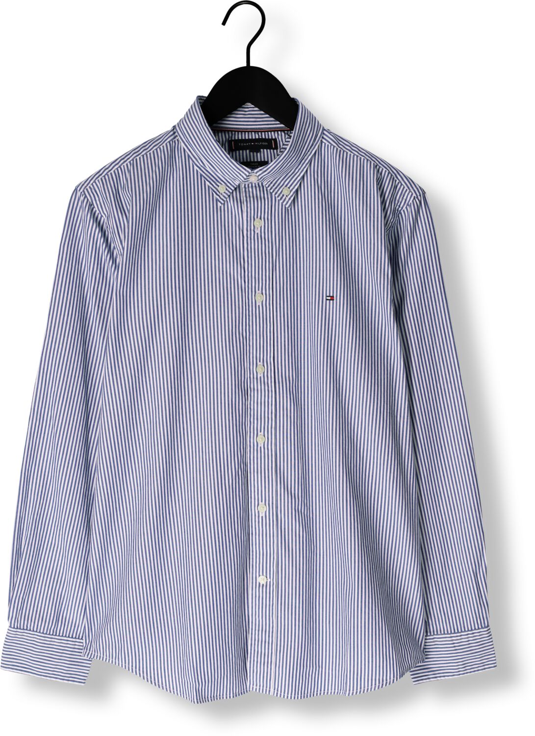 TOMMY HILFIGER Heren Overhemden Flex Poplin Classic Blauw