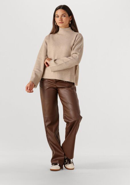 Beige MINUS Trui LUPI HIGH NECK PULLOVER - large