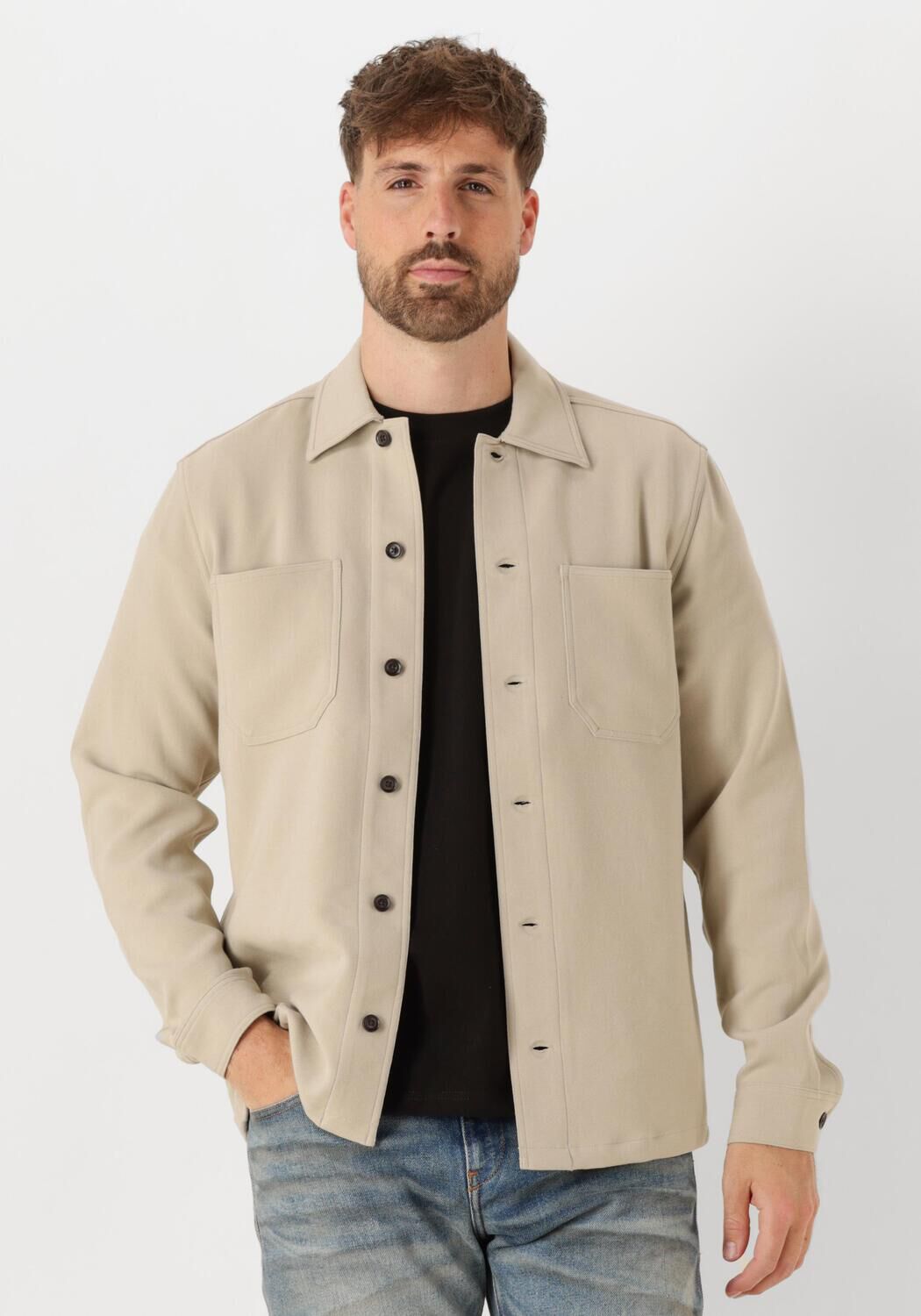 Matinique Taupe Overshirt Mapelton N Beige Heren