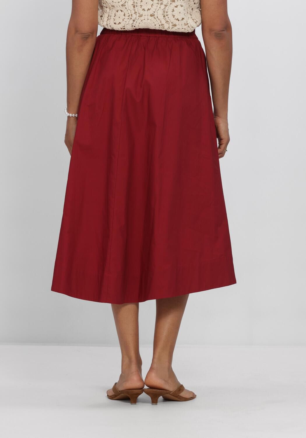 Rode MSCH COPENHAGEN Midirok MSCHLENNA SKIRT - large