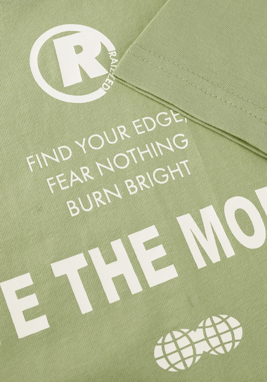 Groene RAIZZED T-shirt HOMENT - large