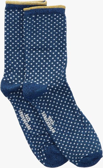 Blauwe BECKSONDERGAARD Sokken DINA SMALL DOTS - large
