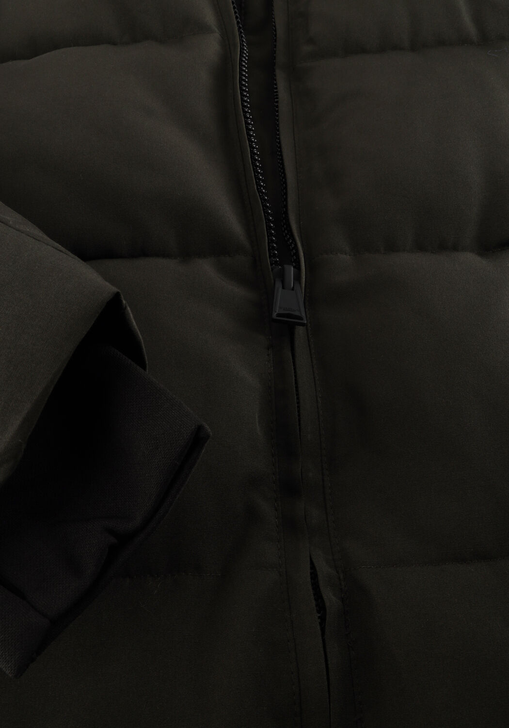 Donkergroene WITHBLACK Gewatteerde jas WBLGLORIAN LONG PUFFER JACKET - large