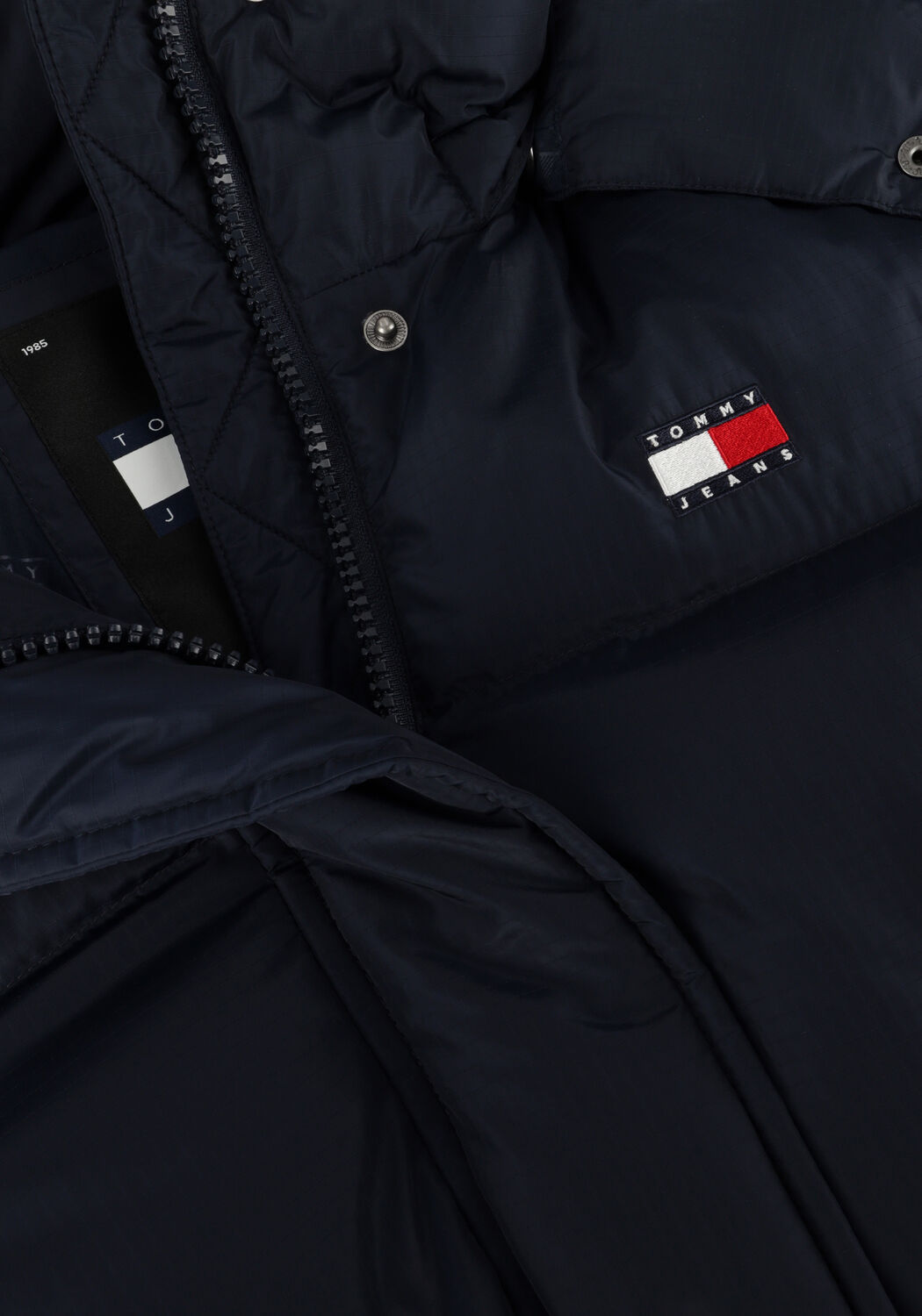 Blauwe TOMMY JEANS Gewatteerde jas TJW ALASKA LONG PUFFER - large