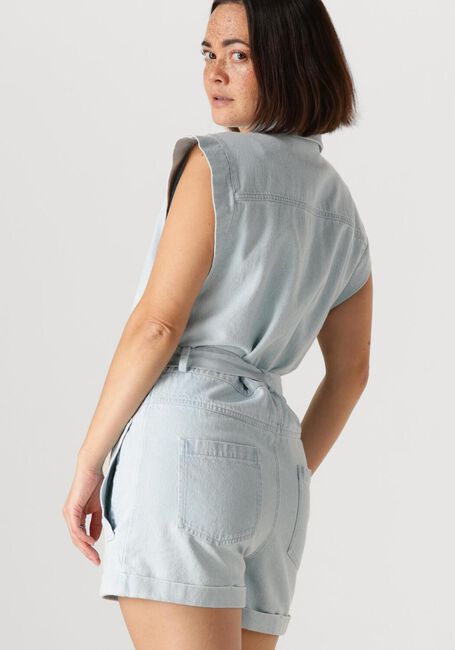 Lichtblauwe BY-BAR Playsuits OLLIE BLEECHED DENIM SUIT - large