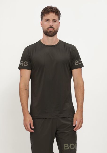 Khaki BJORN BORG T-shirt BORG T-SHIRT - large