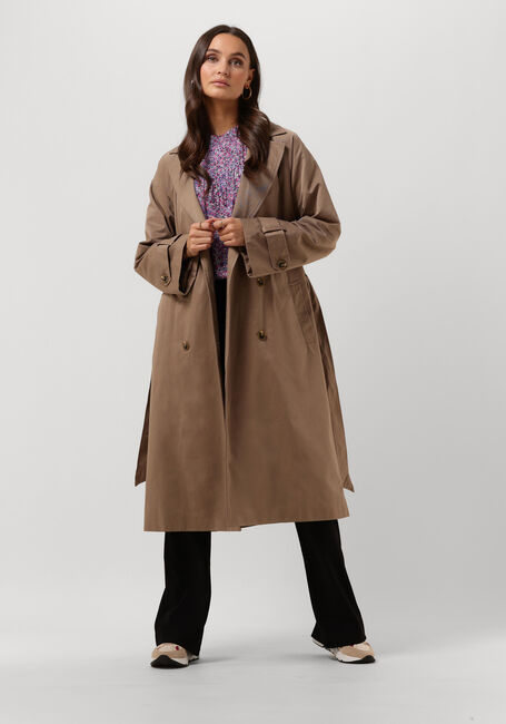 Beige OBJECT  OBJCLARA KEILY TRENCH COAT - large