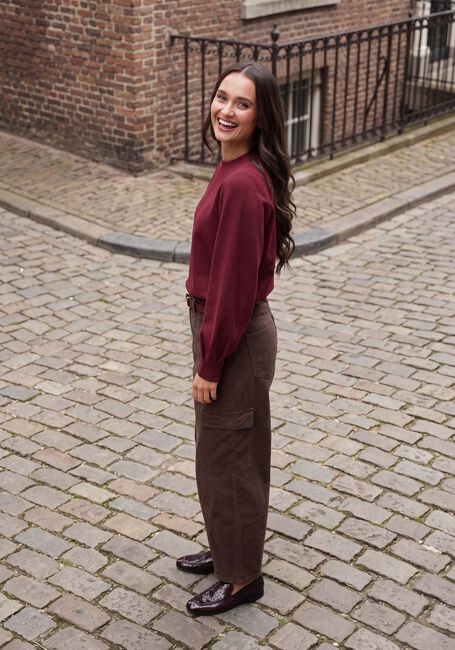 Bordeaux SELECTED WOMEN Sweater SLWLYA LS SWEAT - large