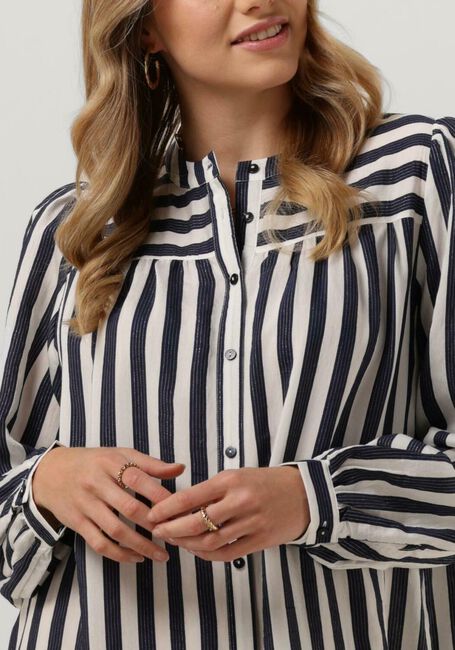 Donkerblauwe LOLLYS LAUNDRY Midi jurk JESS DRESS - large