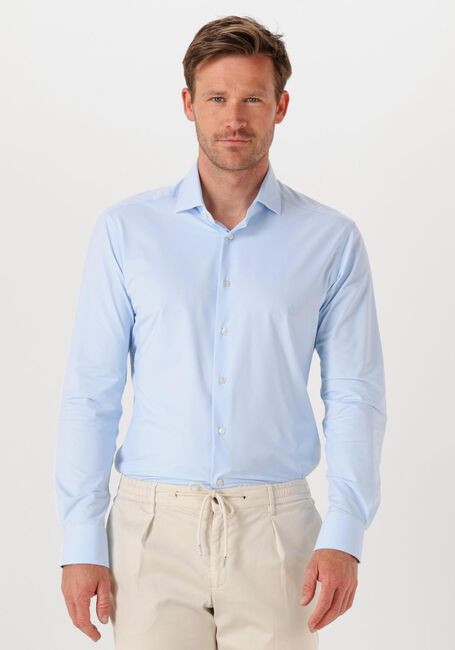 Lichtblauwe XACUS Klassiek overhemd ACTIVE SHIRT 558ML - large