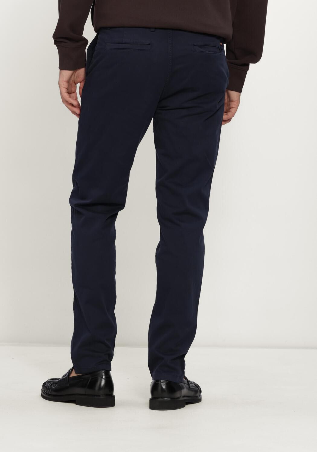 Donkerblauwe BOSS ORANGE Chino CHINO_TAPERED - large