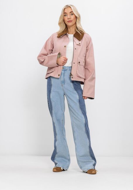 Roze BARBOUR Jassen CROPPED BEADNELL CASUAL JACKET - large