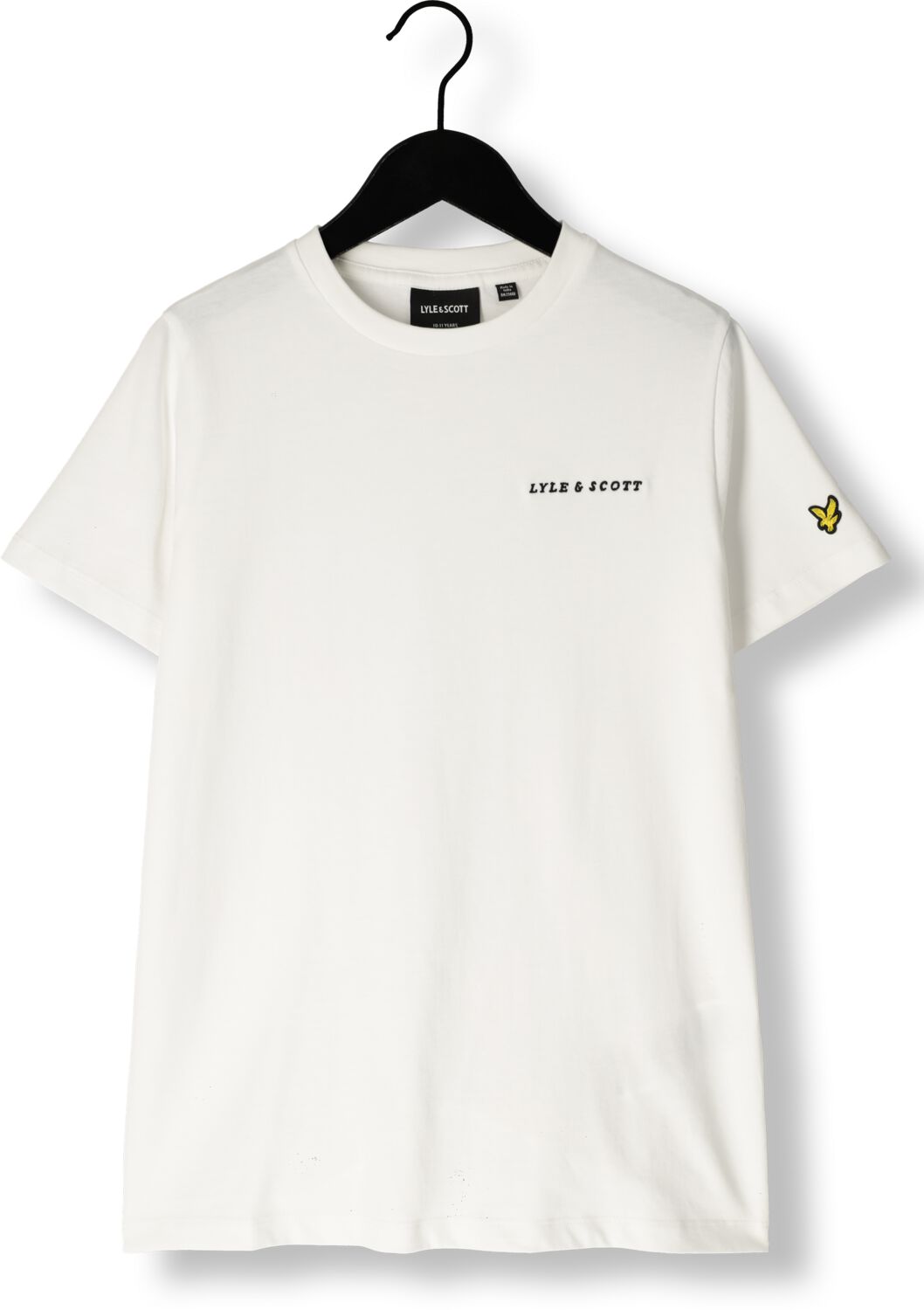 LYLE & SCOTT Jongens Polo's & T-shirts Script Embroidered T-shirt Wit