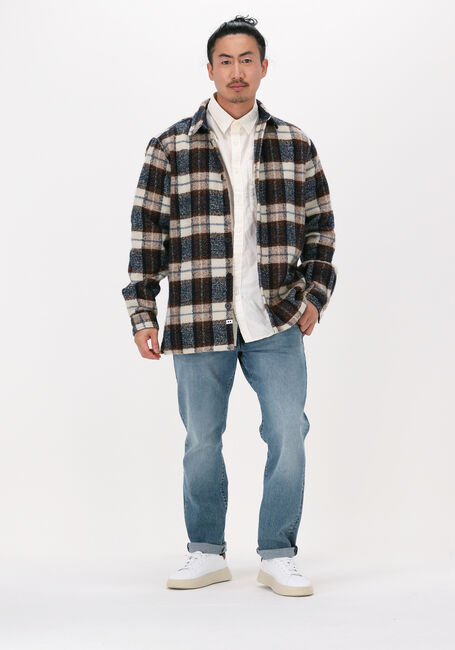 Witte SELECTED HOMME Casual overhemd SLHREGAXEL SHIRT LS SEERSUCKER - large