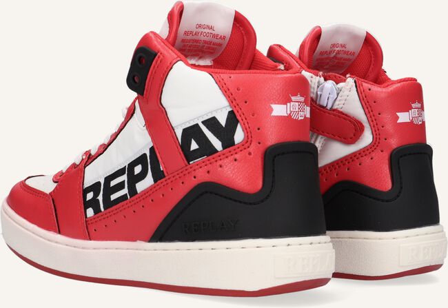 Rode REPLAY Hoge sneakers CAMPOS Rode REPLAY Hoge sneakers CAMPOS - large