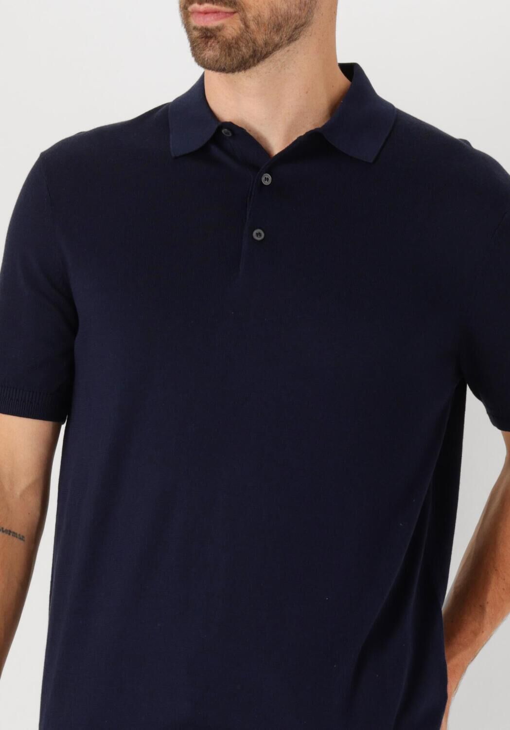 TOMMY HILFIGER Heren Polo's & T-shirts Dc Cotton Lyocell Polo Blauw