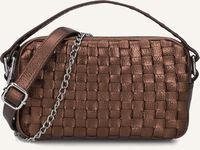Bronzen NÚNOO Schoudertas LYRA METALLIC - medium
