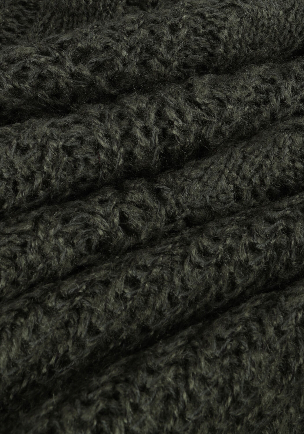 Groene OBJECT Trui OBJNOVA STELLA CABLE KNIT PULLOVER - large