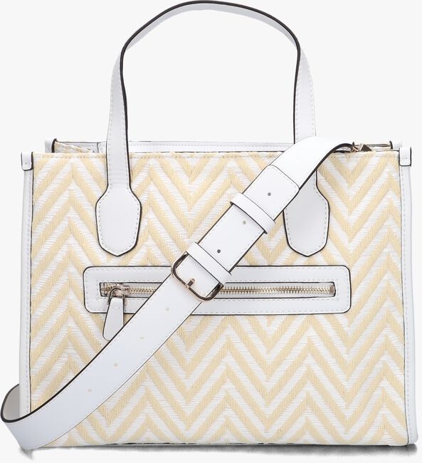Witte GUESS Handtas SILVANA 2 COMPARTMENT TOTE - large