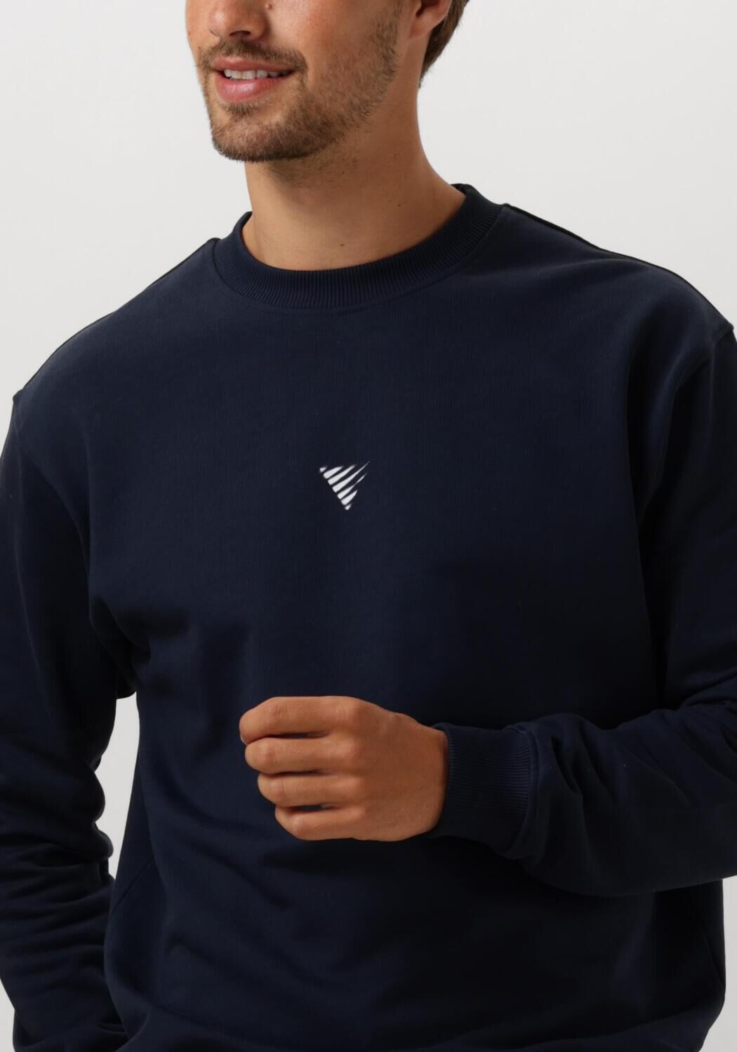 PURE PATH Heren Truien & Vesten Loose Fit Sweaters Crewneck305 Donkerblauw