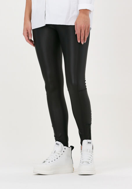 Zwarte 10DAYS Legging LEATHERLOOK LEGGINGS ZIPPER - large