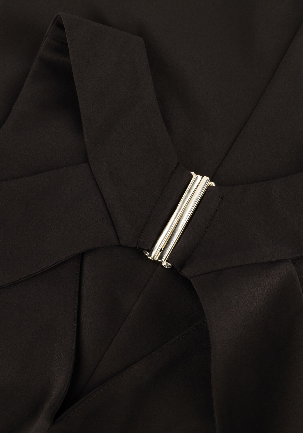 Zwarte ACCESS Midi jurk 53-3017-243 - large