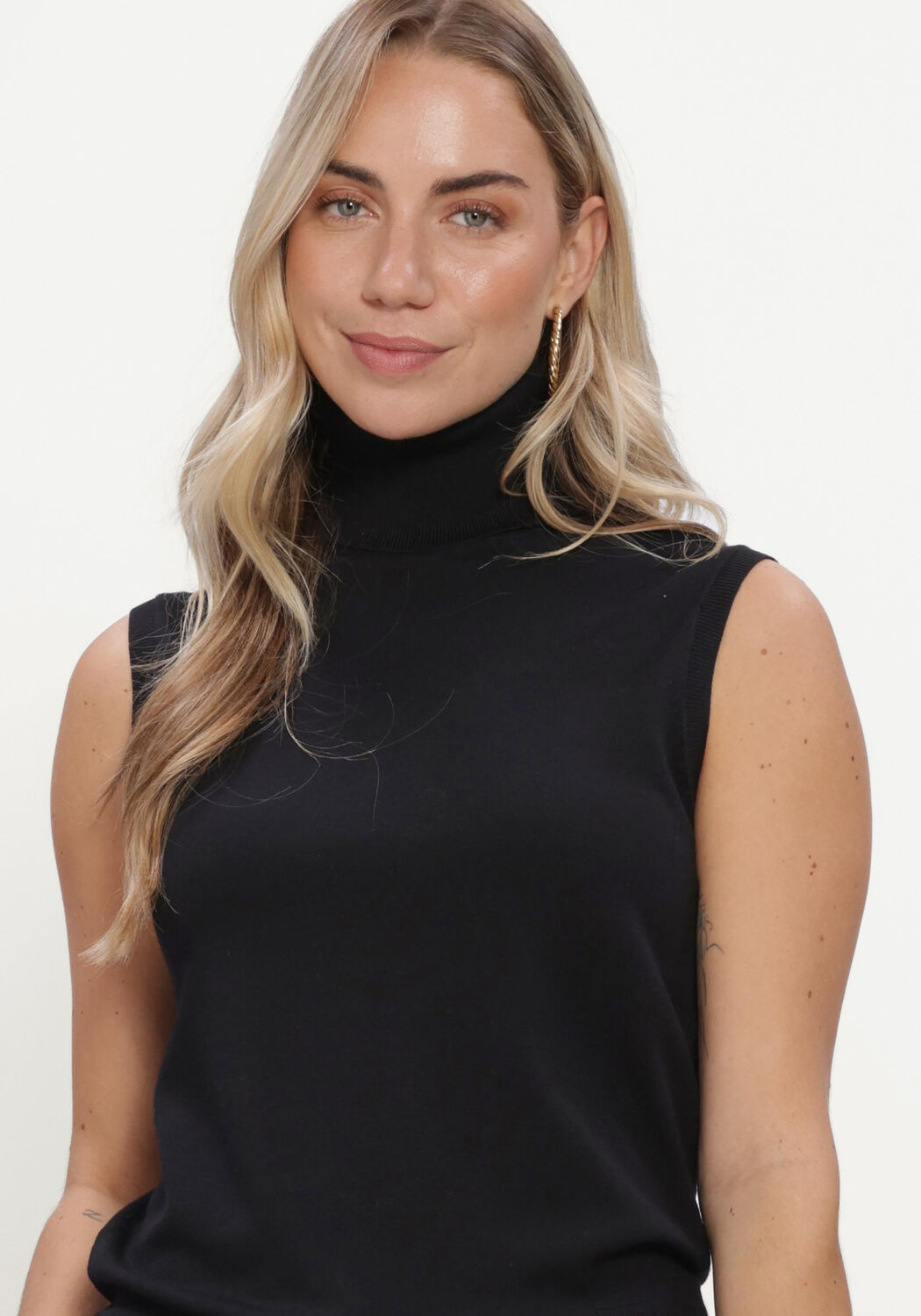 Zwarte SILVIAN HEACH Top SWEATER TURTLENECK LAKOTI - large