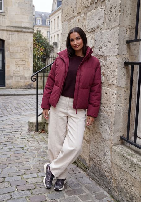 Bordeaux MSCH COPENHAGEN Gewatteerde jas MSCHREFRON JACKET - large