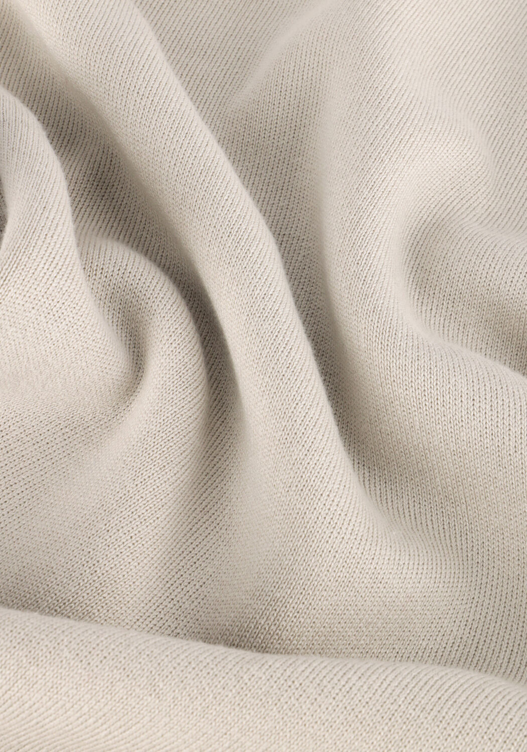 Beige CAST IRON Trui MOCK NECK COTTON MODAL MOCKNECK - large