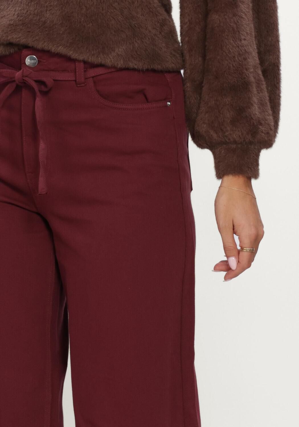 OBJECT Dames Jeans Objrosie Mw Wide Jeans Noos Bordeaux