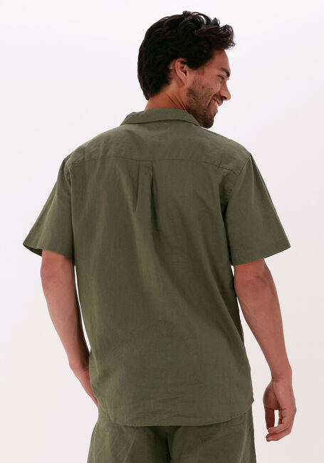 Groene ANERKJENDT Casual overhemd AKLEO LINEN SHIRT - large