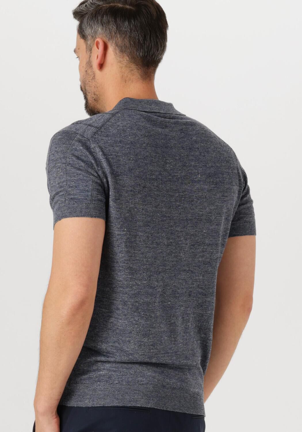 GENTILUOMO Heren Polo's & T-shirts Polo No Button Ss K2020-275 Blauw