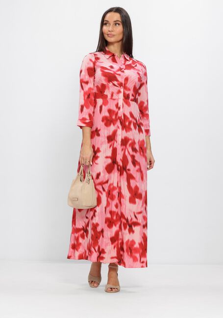 Roze Y.A.S. Maxi jurk YASSAVANNA LONG SHIRT DRESS - large