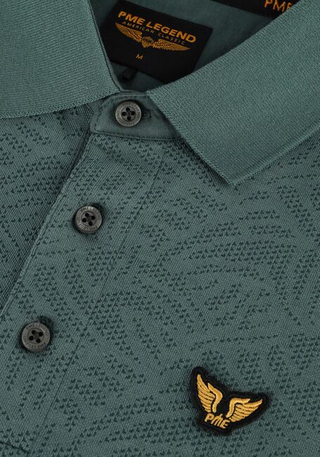 Groene PME LEGEND Polo SHORT SLEEVE POLO JACQUARD JERSEY Groene PME LEGEND Polo SHORT SLEEVE POLO JACQUARD JERSEY - large