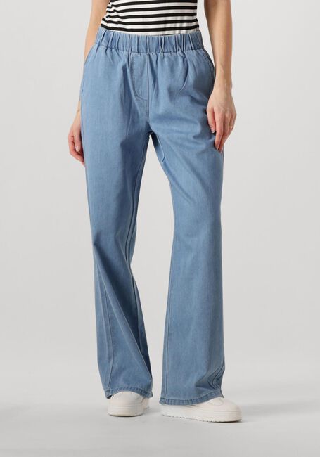 Blauwe MINUS Wijde broek BORA MID WAIST PANT - large