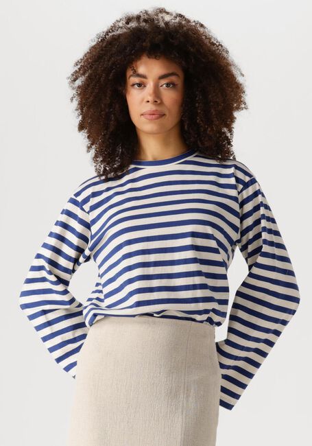 Blauwe EDITED T-shirt VERLEE LONGSLEEVE - large