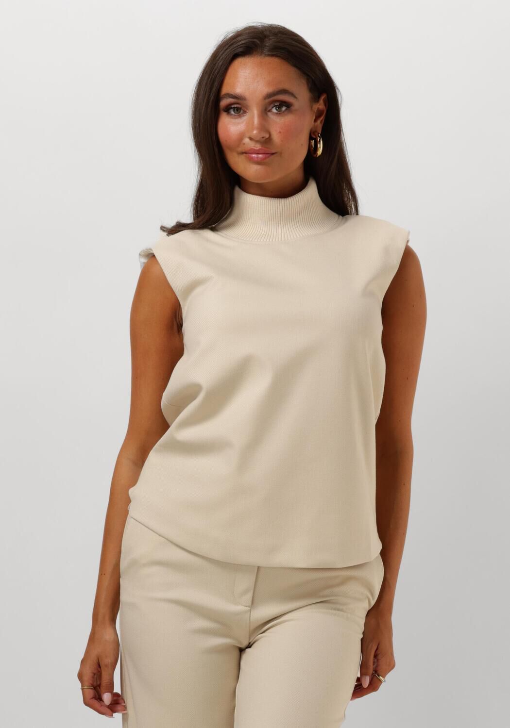 EST'SEVEN Dames Tops & T-shirts Hathaway Top Turtle Beige