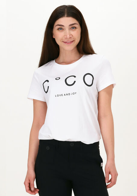 Witte CO'COUTURE T-shirt COCO SIGNATURE | Omoda
