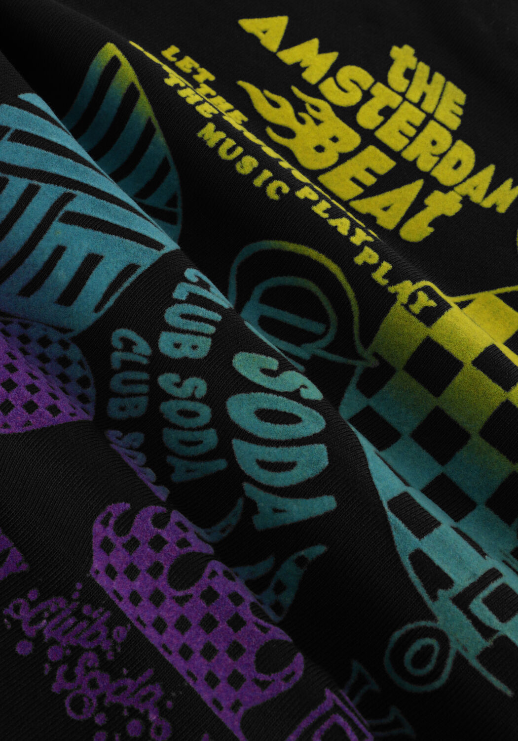 Donkerblauwe SCOTCH & SODA Sweater COTTON IN CONVERSION ARTWORK SWEATSHIRT - large