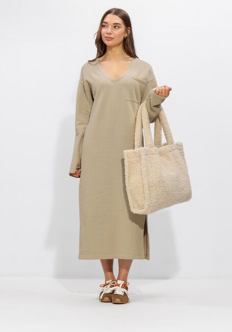 Bruine PENN & INK Midi jurk DRESS PRINT - large