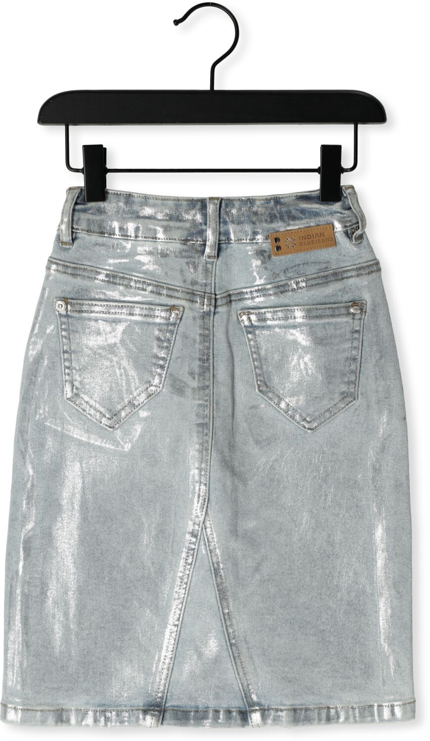INDIAN BLUE JEANS Meisjes Rokken Long Denim Skirt Silver Zilver