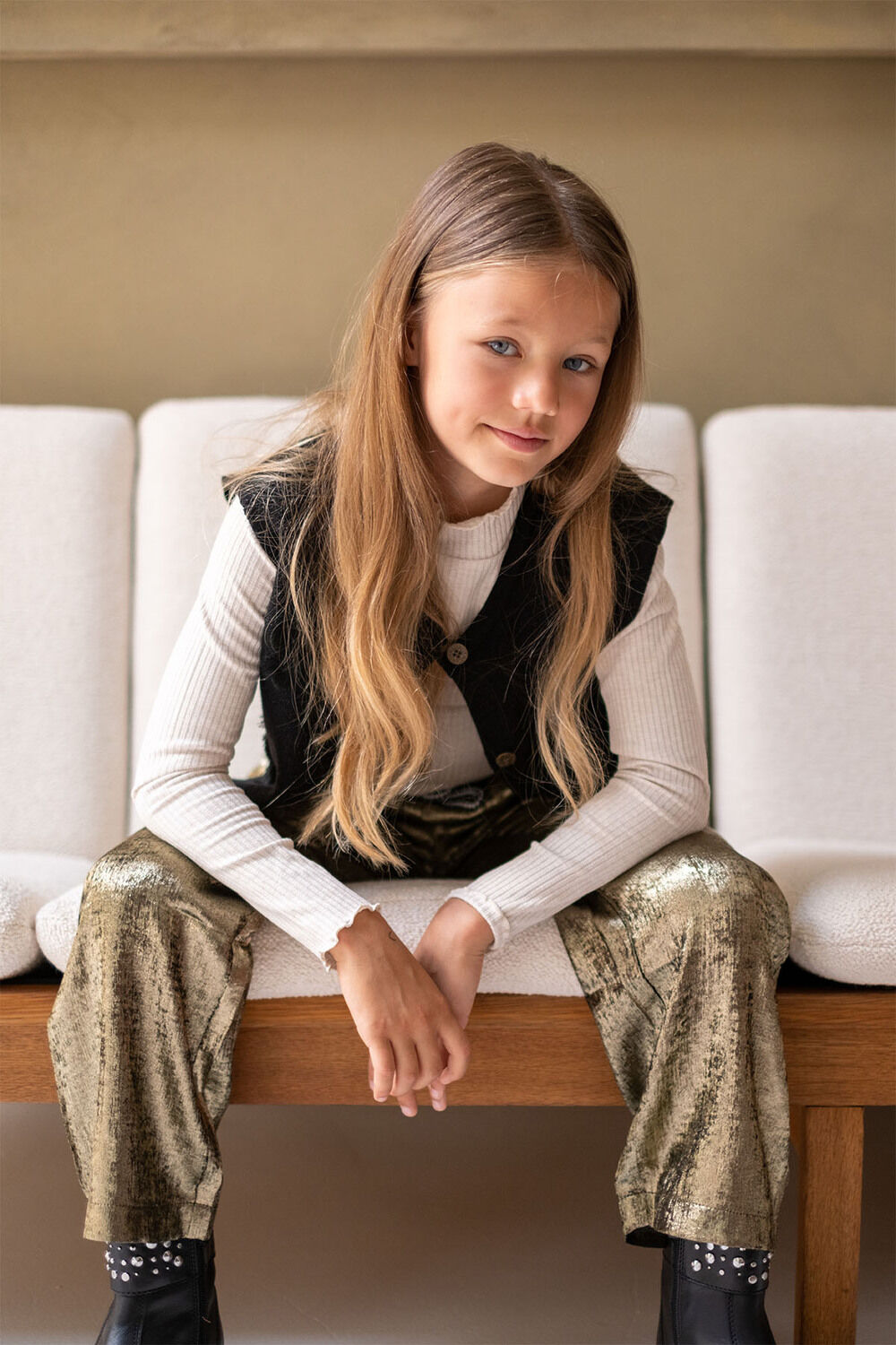 LIKE FLO Meisjes Broeken Fenya Pants Goud